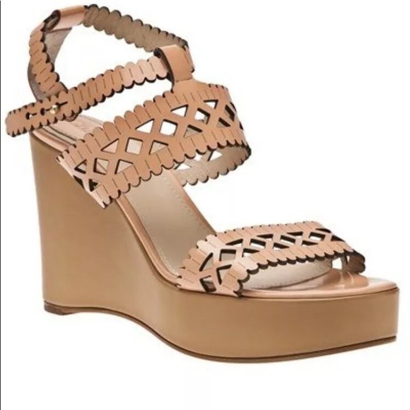 Chloe Shoes - Chloe size 7.5 Laser cut wedge sandal Chloe Shoes - Chloe size 7.5 Laser cut wedge sandal